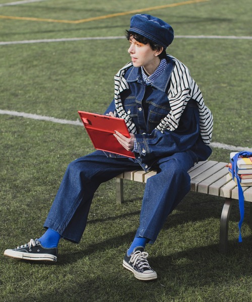 forksy.】デニム2タックワイドストレートパンツ forksy.│MONO-MART