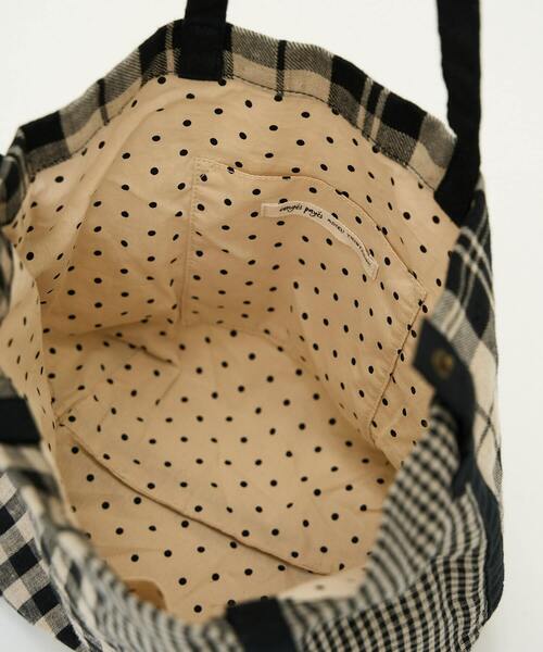 conges payes ADIEU TRISTESSE(コンジェ ペイエ アデュートリステス)の「配色ミニトート(ショルダーバッグ・レディース・チェック/ピンク・FREE)」の17枚目の写真