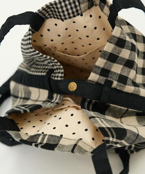 conges payes ADIEU TRISTESSE(コンジェ ペイエ アデュートリステス)の「配色ミニトート(ショルダーバッグ・レディース・チェック/ピンク・FREE)」の18枚目の写真