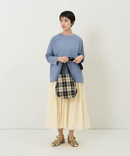 conges payes ADIEU TRISTESSE(コンジェ ペイエ アデュートリステス)の「配色ミニトート(ショルダーバッグ・レディース・チェック/ピンク・FREE)」の20枚目の写真