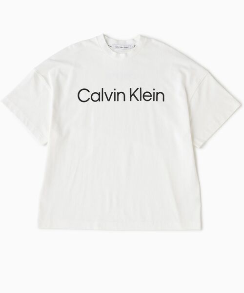Calvin Klein(カルバン・クライン)の「ロゴプリント Tシャツ(Tシャツ/カットソー・メンズ・ブラック/ホワイト・L/M/S)」の5枚目の写真