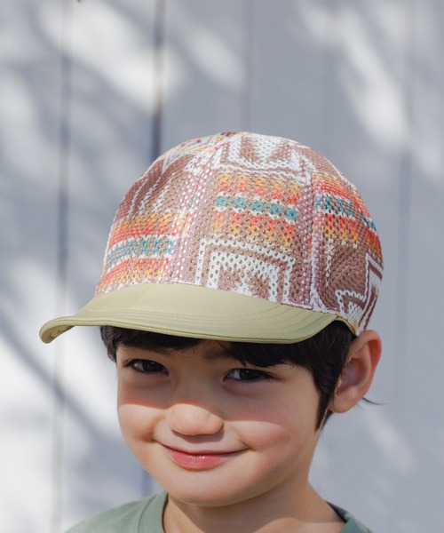 PENDLETON（ペンドルトン）の「【PENDLETON(ペンドルトン)】リバーシブルメッシュキャップ(KIDS)（キャップ・キッズ・オフホワイト/ベージュ/ライトブルー・FREE）」の3枚目の写真