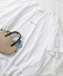 CONVERSE（コンバース）の「【CONVERSE/コンバース】ワイド＆ビッグシルエット ワンポイントロゴ タック入りヘムライン 半袖Tシャツ/オーバーサイズ/スポーツMIX（Tシャツ/カットソー）」