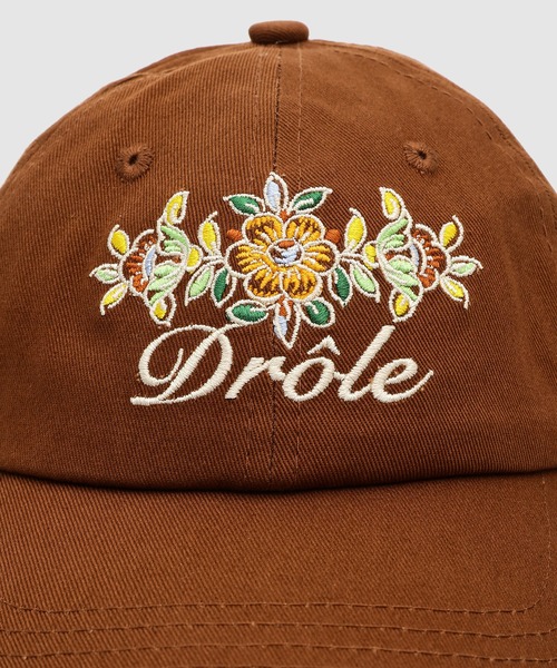 Drole De Monsieur（ドロール ド ムッシュ）の「La Casquette Drole Fleurie（キャップ・メンズ・ブラウン・ONE SIZE）」の4枚目の写真