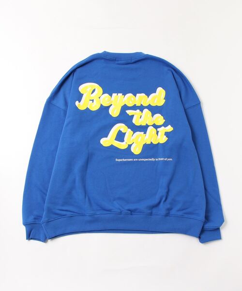 Beno(ビーノ)の「ライトTC裏毛 ルーズシルエット バックグラフィック トレーナー(スウェット・メンズ・ロイヤルブルー/ブラック/杢グレー/ホワイト・M/L)」の7枚目の写真