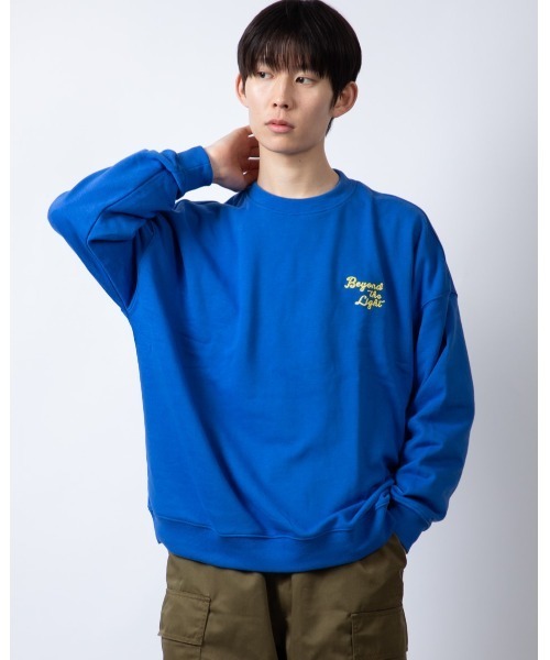 Beno(ビーノ)の「ライトTC裏毛 ルーズシルエット バックグラフィック トレーナー(スウェット・メンズ・ロイヤルブルー/ブラック/杢グレー/ホワイト・M/L)」の19枚目の写真