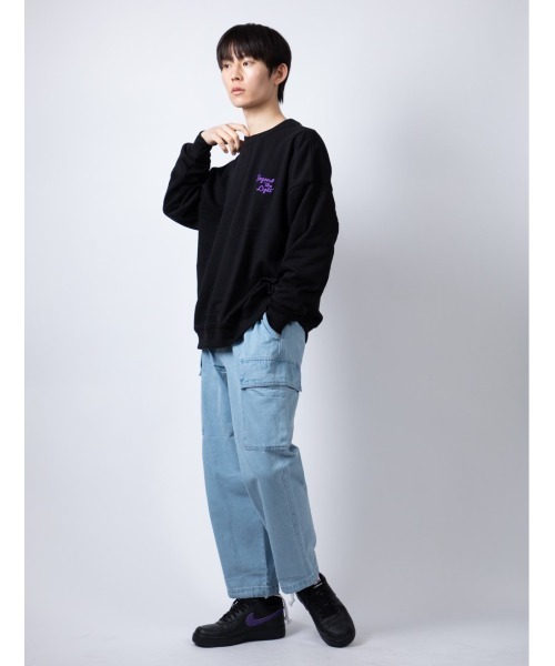 Beno(ビーノ)の「ライトTC裏毛 ルーズシルエット バックグラフィック トレーナー(スウェット・メンズ・ロイヤルブルー/ブラック/杢グレー/ホワイト・M/L)」の9枚目の写真