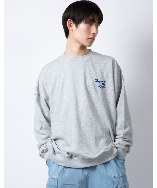 Beno(ビーノ)の「ライトTC裏毛 ルーズシルエット バックグラフィック トレーナー(スウェット・メンズ・ロイヤルブルー/ブラック/杢グレー/ホワイト・M/L)」の13枚目の写真