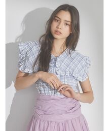 merry jenny | checkスクエアカラーブラウス(シャツ/ブラウス)