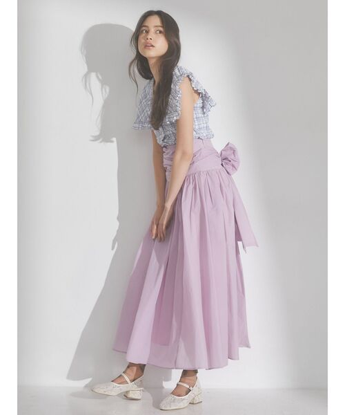 merry jenny（メリージェニー）の「checkスクエアカラーブラウス（シャツ/ブラウス・レディース・ブルー/オフホワイト/ネイビー・FREE）」の14枚目の写真