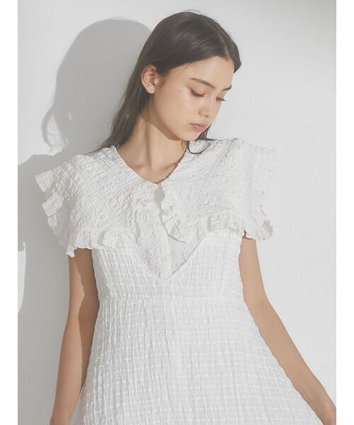 merry jenny（メリージェニー）の「checkスクエアカラーブラウス（シャツ/ブラウス・レディース・ブルー/オフホワイト/ネイビー・FREE）」の16枚目の写真