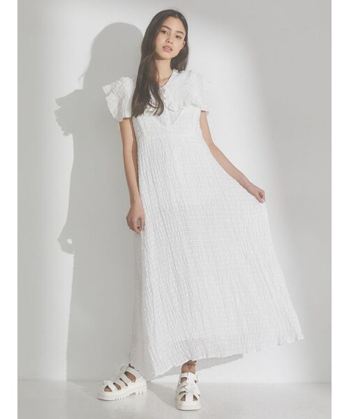 merry jenny（メリージェニー）の「checkスクエアカラーブラウス（シャツ/ブラウス・レディース・ブルー/オフホワイト/ネイビー・FREE）」の19枚目の写真