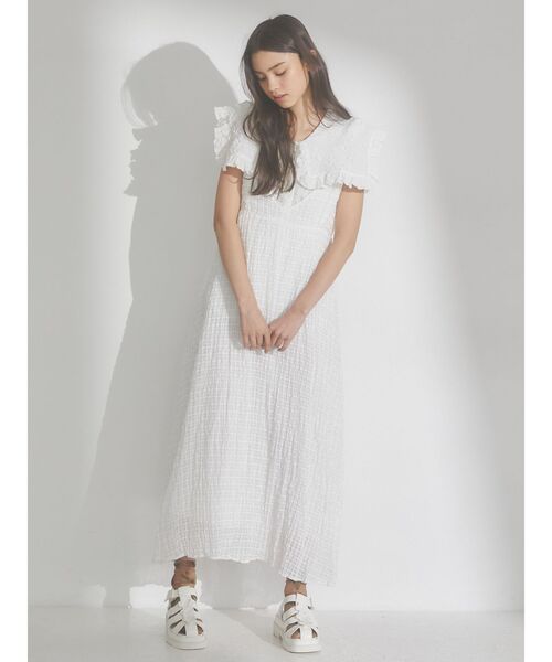 merry jenny（メリージェニー）の「checkスクエアカラーブラウス（シャツ/ブラウス・レディース・ブルー/オフホワイト/ネイビー・FREE）」の20枚目の写真