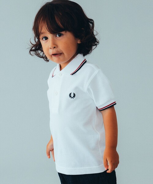 こども ビームス（コドモビームス）の「FRED PERRY / Twin Tipped ポロシャツ 23（2～9才）（ポロシャツ・キッズ・チャコールグレー/ブラック/ホワイト/ネイビー・2-3/4-5/6-7/8-9）」の5枚目の写真