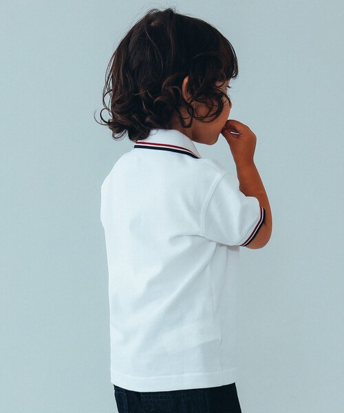 こども ビームス（コドモビームス）の「FRED PERRY / Twin Tipped ポロシャツ 23（2～9才）（ポロシャツ・キッズ・チャコールグレー/ブラック/ホワイト/ネイビー・2-3/4-5/6-7/8-9）」の6枚目の写真