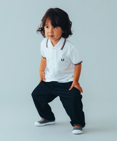 こども ビームス（コドモビームス）の「FRED PERRY / Twin Tipped ポロシャツ 23（2～9才）（ポロシャツ・キッズ・チャコールグレー/ブラック/ホワイト/ネイビー・2-3/4-5/6-7/8-9）」の7枚目の写真