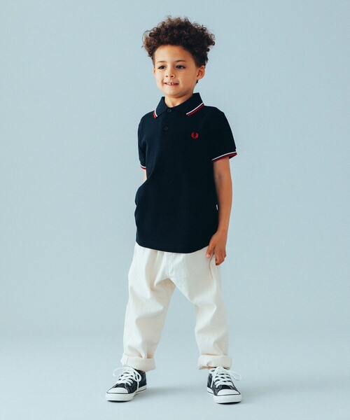 こども ビームス（コドモビームス）の「FRED PERRY / Twin Tipped ポロシャツ 23（2～9才）（ポロシャツ・キッズ・チャコールグレー/ブラック/ホワイト/ネイビー・2-3/4-5/6-7/8-9）」の10枚目の写真