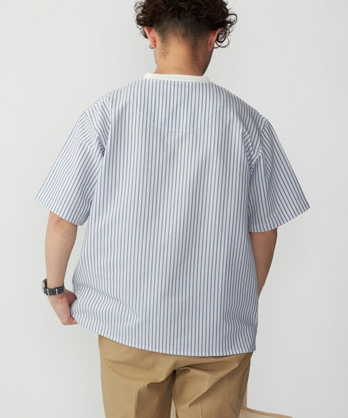 SHIPS（シップス）の「SHIPS: COOLMAX(R) シアサッカー ストライプ