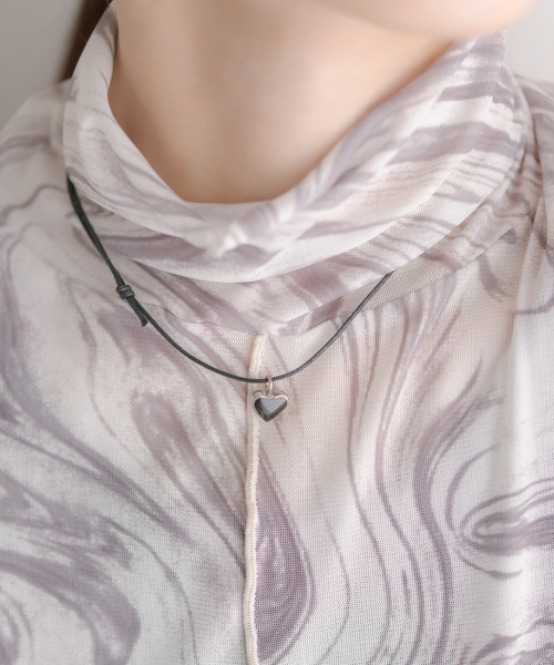 Harpo（アルポ）の「【HARPO（アルポ）】ハートネックレス（ネックレス・レディース・ホワイト/ブラック/ネイビー/ブルー系その他/レッド・FREE）」の13枚目の写真