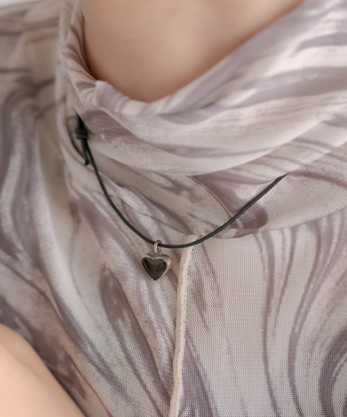 Harpo（アルポ）の「【HARPO（アルポ）】ハートネックレス（ネックレス・レディース・ホワイト/ブラック/ネイビー/ブルー系その他/レッド・FREE）」の17枚目の写真