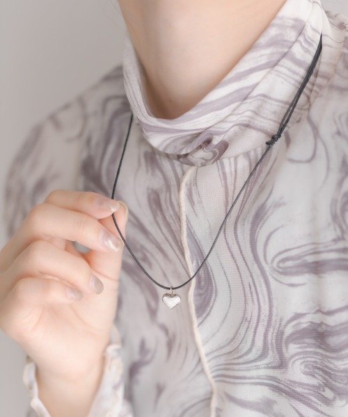 Harpo（アルポ）の「【HARPO（アルポ）】ハートネックレス（ネックレス・レディース・ホワイト/ブラック/ネイビー/ブルー系その他/レッド・FREE）」の20枚目の写真