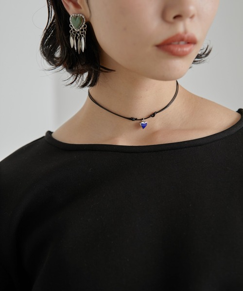 Harpo（アルポ）の「【HARPO（アルポ）】ハートネックレス（ネックレス・レディース・ホワイト/ブラック/ネイビー/ブルー系その他/レッド・FREE）」の14枚目の写真