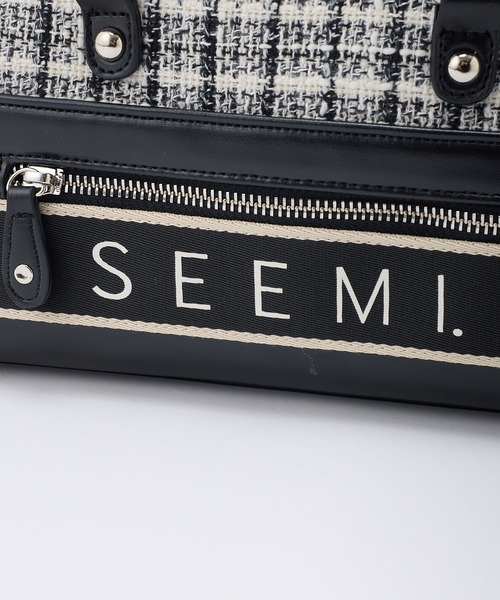 Seemi. byNICECLAUP（ シーミーバイナイスクラップ）の「【 Seemi】Seemi.ボーラーBag（ボストンバッグ・レディース・アイボリー/ブラック・FREE）」の10枚目の写真