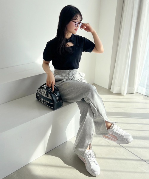 Seemi. byNICECLAUP（ シーミーバイナイスクラップ）の「【 Seemi】Seemi.ボーラーBag（ボストンバッグ・レディース・アイボリー/ブラック・FREE）」の7枚目の写真