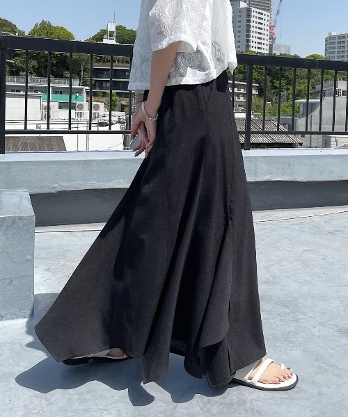 PAGEBOY(ページボーイ)の「リネンライクボリュームスカート(スカート・レディース・オフホワイト/ブルー/ブラック・FREE)」の15枚目の写真