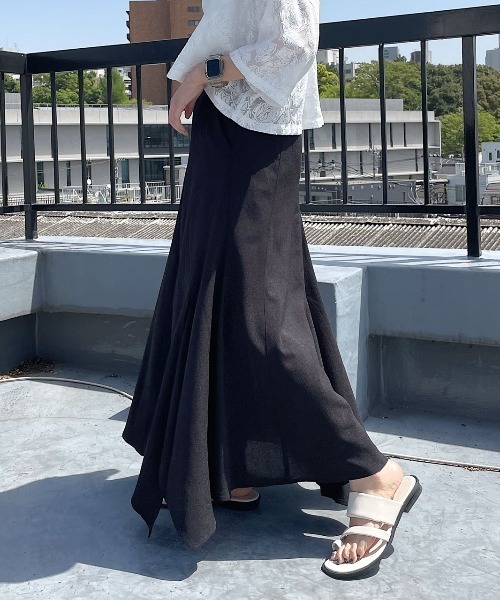 PAGEBOY(ページボーイ)の「リネンライクボリュームスカート(スカート・レディース・オフホワイト/ブルー/ブラック・FREE)」の17枚目の写真