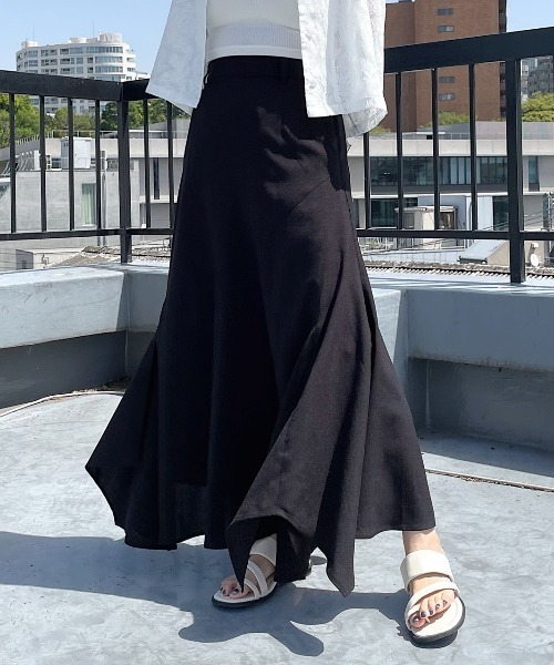 PAGEBOY(ページボーイ)の「リネンライクボリュームスカート(スカート・レディース・オフホワイト/ブルー/ブラック・FREE)」の18枚目の写真