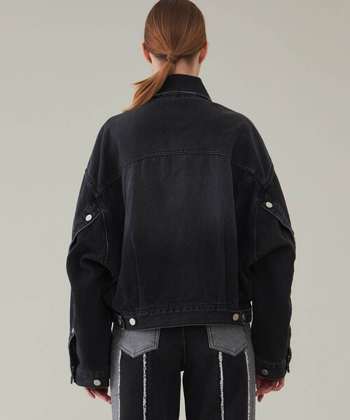 Innes デニムジャケット ジージャン イネス マットヘンズリー　サイン入り IHNN/イン】OPEN SLEEVE DENIM JACKET/オープンスリーブデニム