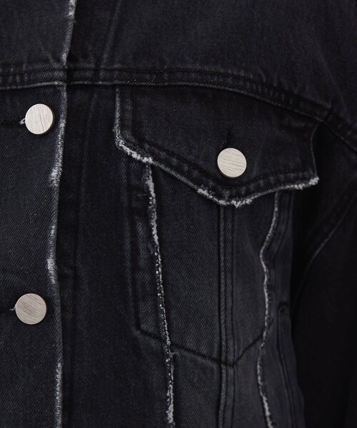IHNN/イン】OPEN SLEEVE DENIM JACKET/オープンスリーブデニム