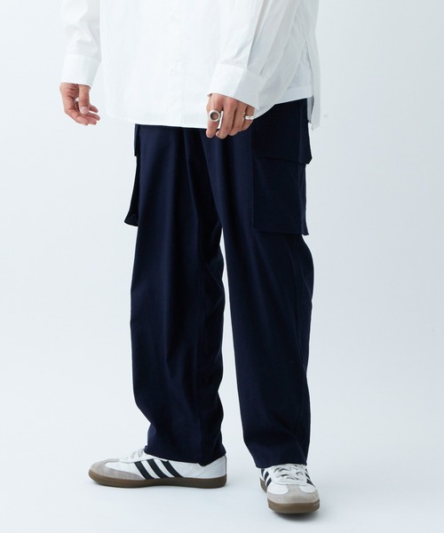 CIAOPANIC TYPY（チャオパニックティピー）の「リネンレーヨンカーゴパンツ（カーゴパンツ・メンズ・モカ/オフホワイト/ネイビー・LARGE/MEDIUM）」の18枚目の写真