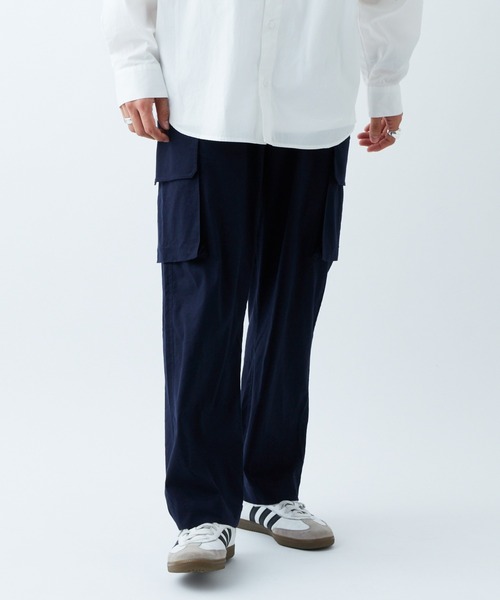 CIAOPANIC TYPY（チャオパニックティピー）の「リネンレーヨンカーゴパンツ（カーゴパンツ・メンズ・モカ/オフホワイト/ネイビー・LARGE/MEDIUM）」の6枚目の写真