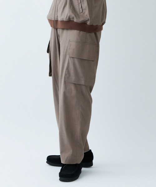 CIAOPANIC TYPY（チャオパニックティピー）の「リネンレーヨンカーゴパンツ（カーゴパンツ・メンズ・モカ/オフホワイト/ネイビー・LARGE/MEDIUM）」の9枚目の写真