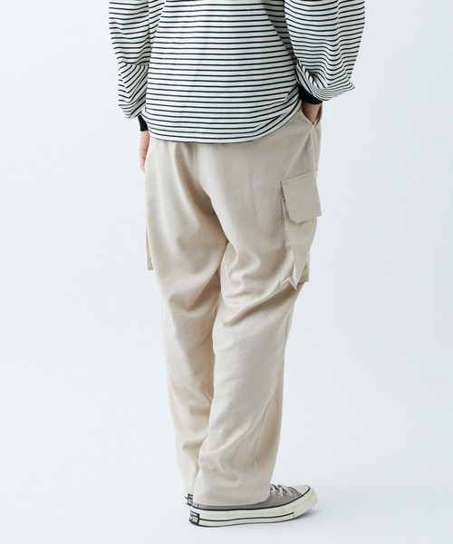 CIAOPANIC TYPY（チャオパニックティピー）の「リネンレーヨンカーゴパンツ（カーゴパンツ・メンズ・モカ/オフホワイト/ネイビー・LARGE/MEDIUM）」の12枚目の写真