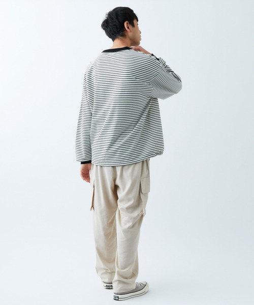 CIAOPANIC TYPY（チャオパニックティピー）の「リネンレーヨンカーゴパンツ（カーゴパンツ・メンズ・モカ/オフホワイト/ネイビー・LARGE/MEDIUM）」の22枚目の写真