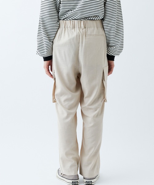 CIAOPANIC TYPY（チャオパニックティピー）の「リネンレーヨンカーゴパンツ（カーゴパンツ・メンズ・モカ/オフホワイト/ネイビー・LARGE/MEDIUM）」の7枚目の写真