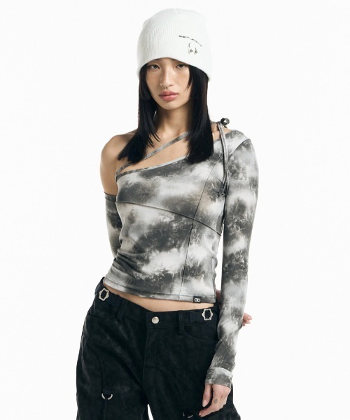 SETUP-EXE☆韓国☆日本未入荷☆ Crystal cubic logo Beanie 3色