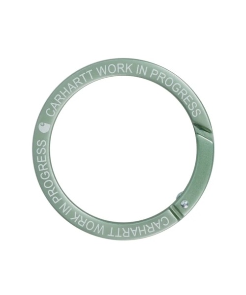 Carhartt WIP(カーハートダブリューアイピー)の「Carhartt WIP/カーハートダブリューアイピー ROUND CARABINER I032015(キーホルダー・メンズ・ブラック/セージグリーン・FREE)」の1枚目の写真
