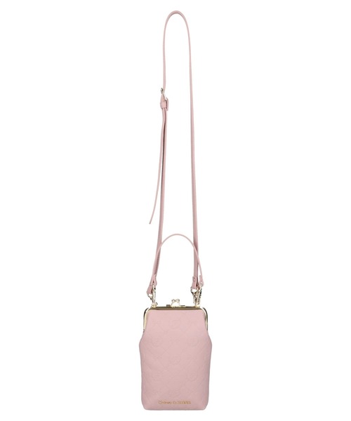 Maison de FLEUR（メゾンドフルール）の「モノグラムがまぐちポシェット（スマホグッズ・レディース・ピンク/ブラック・FREE）」の10枚目の写真