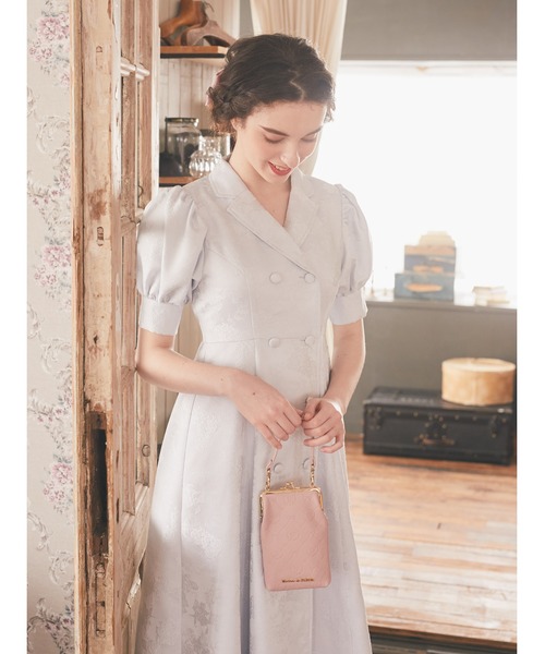 Maison de FLEUR（メゾンドフルール）の「モノグラムがまぐちポシェット（スマホグッズ・レディース・ピンク/ブラック・FREE）」の7枚目の写真