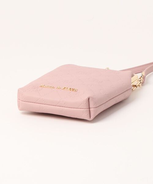 Maison de FLEUR（メゾンドフルール）の「モノグラムがまぐちポシェット（スマホグッズ・レディース・ピンク/ブラック・FREE）」の19枚目の写真