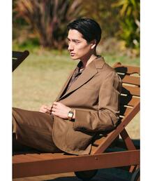 green label relaxing | 麻混カルゼ 3B ジャケット(テーラードジャケット)