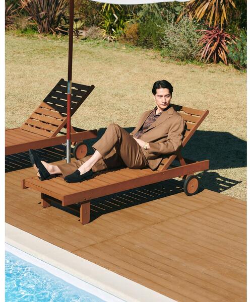 green label relaxing（グリーンレーベルリラクシング）の「麻混カルゼ 3B ジャケット（テーラードジャケット・メンズ・ダークグレー/モカ/ネイビー・L/XL/S/M）」の10枚目の写真