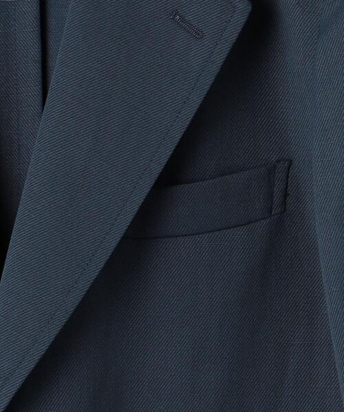 green label relaxing（グリーンレーベルリラクシング）の「麻混カルゼ 3B ジャケット（テーラードジャケット・メンズ・ダークグレー/モカ/ネイビー・L/XL/S/M）」の8枚目の写真