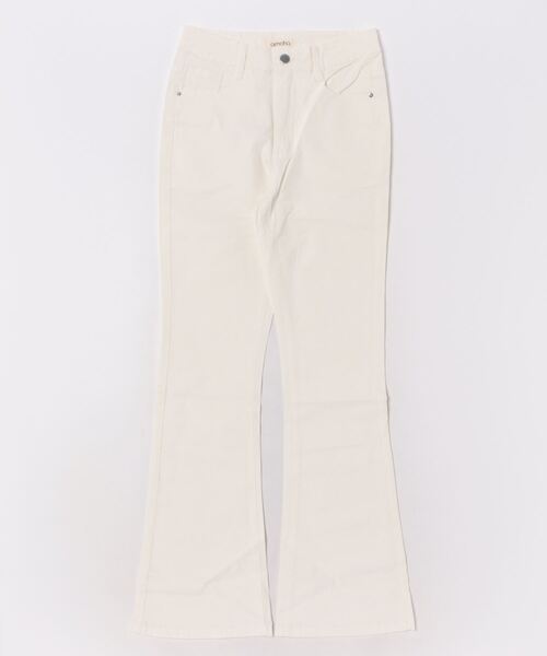 aimoha（アイモハ）の「美シルエット　セミフレアデニムパンツ（デニムパンツ・レディース・ネイビー/ブルー/ホワイト/ブラック・MEDIUM/X-SMALL/SMALL/LARGE/X-LARGE）」の13枚目の写真