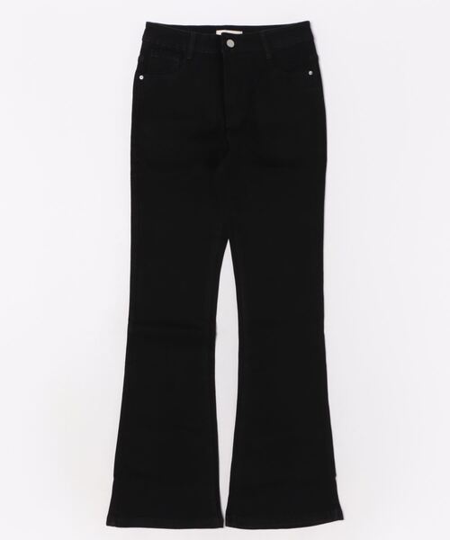 aimoha（アイモハ）の「美シルエット　セミフレアデニムパンツ（デニムパンツ・レディース・ネイビー/ブルー/ホワイト/ブラック・MEDIUM/X-SMALL/SMALL/LARGE/X-LARGE）」の14枚目の写真