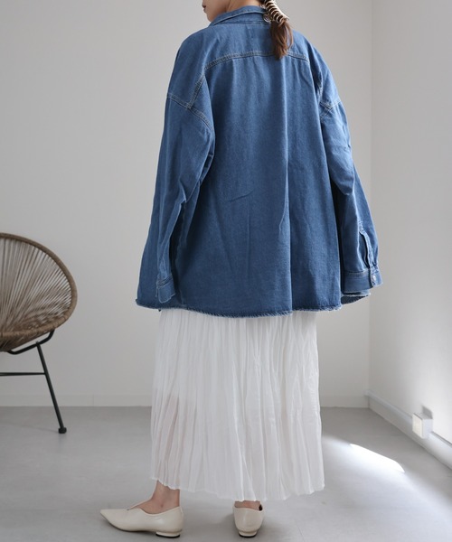 ap retro（アプレトロ）の「シアークリンクルワンピース / バックリボン（ワンピース・レディース・グリーン/ブラック/ブルー/オフホワイト・FREE）」の17枚目の写真